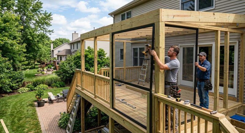 Deck Enclosure Installation in Cincinnati, OH