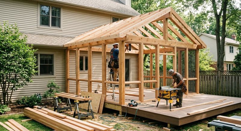 Deck Enclosure Construction in Chattanooga, TN