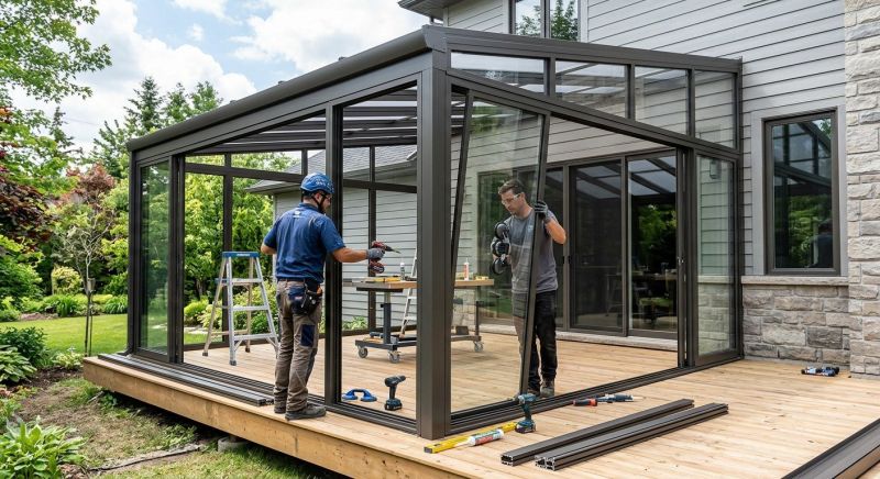 Enclosed Patio Installation in Longmont, CO