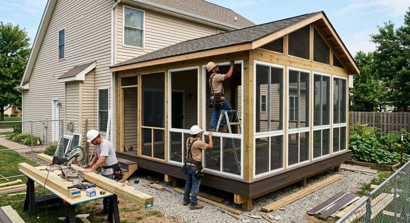 Enclosed Porch Construction in Knoxville, TN