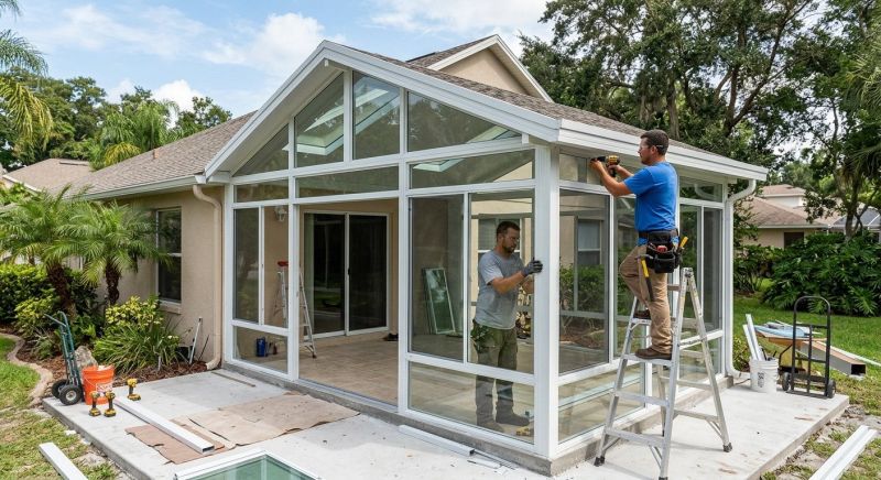 Sunroom Addition Construction in Charlotte, NC